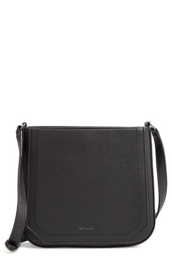 Matt & Nat Small Mara Faux Leather Crossbody Bag - Black