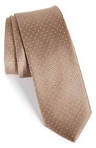 Men's The Tie Bar Dot Silk Tie, Size - Beige