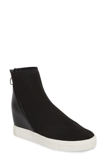 Women's Steve Madden Lizzy Sneaker Bootie .5 M - Black