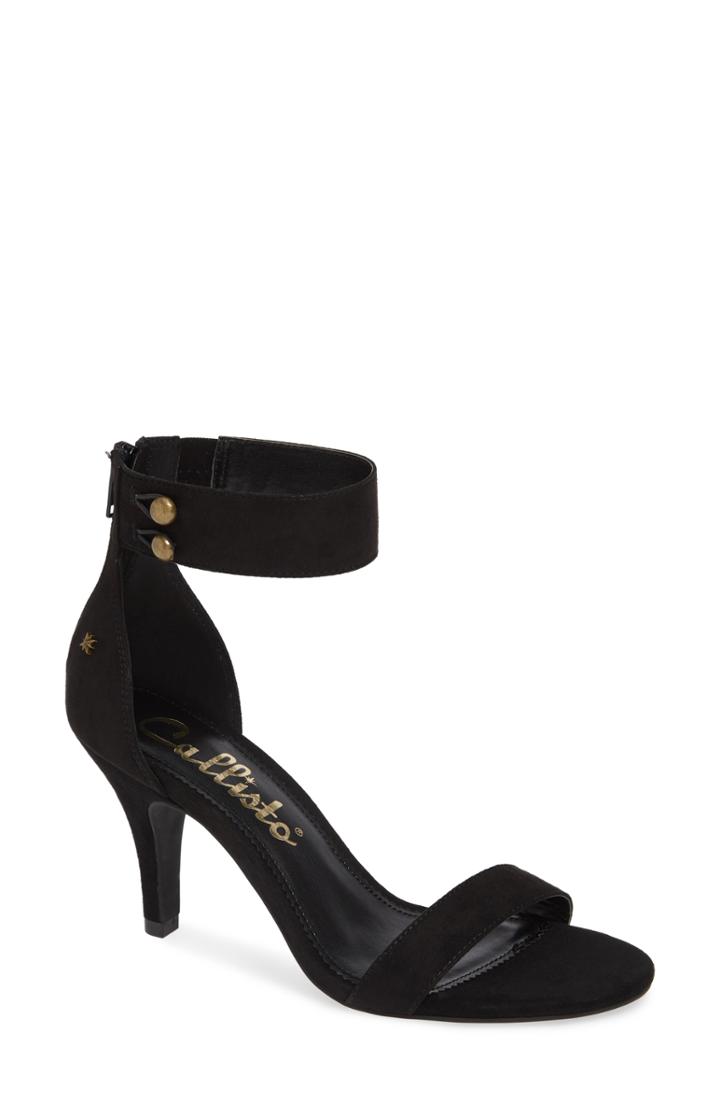Women's Callisto Catalog Velvet Sandal .5 M - Black