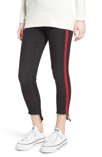 Women's Zeza B By Hue High/low Tuxedo Denim Leggings - Black