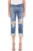 Women's Fidelity Denim Dee Dee Ripped Crop Jeans