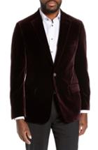 Men's Hickey Freeman Classic Fit B Velvet Blazer R - Purple