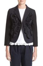 Women's Tricot Comme Des Garcons Ruffle Gabardine Jacket