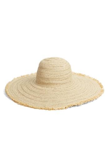 Women's Caslon Raw Edge Floppy Hat -