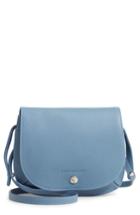 Longchamp Small Le Foulonne Leather Crossbody Bag - Blue