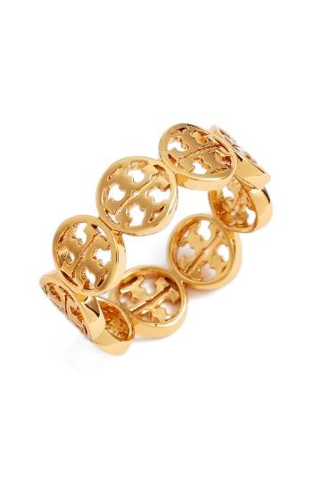 Women's Tory Burch Frozen Logo Ring