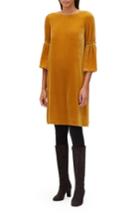 Women's Lafayette 148 New York Roslin Velvet Dress - Yellow