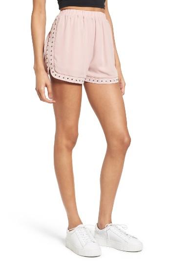 Women's Soprano Studded & Embroidered Shorts