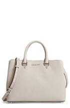 Michael Michael Kors Large Savannah Leather Satchel - Beige