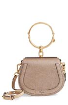 Chloe Small Nile Bracelet Metallic Leather Crossbody Bag -