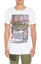 Men's Scotch & Soda Indigo Lamplight T-shirt, Size - White