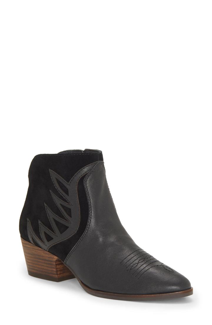 Women's Lucky Brand Idellina Bootie M - Black