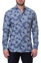 Men's Maceoo Luxor Mary Slim Fit Sport Shirt (s) - Blue