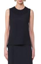Women's Akris Punto Pom Lace Embellished Blouse