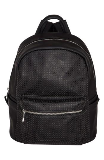 Urban Originals 'lola' Perforated Vegan Leather Backpack - Black