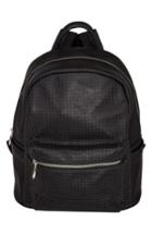 Urban Originals 'lola' Perforated Vegan Leather Backpack - Black