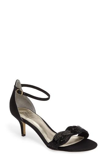 Women's Adrianna Papell Aerin Embellished Sandal .5 M - Black