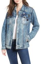 Women's Hudson Jeans Oversize Denim Trucker Jacket - Blue