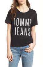 Women's Tommy Jeans Logo Graphic Tee - Black