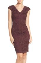 Women's Tadashi Shoji Corded Lace Tulle Sheath Dress
