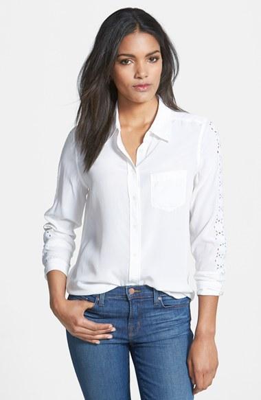 Equipment 'brett' Silk Blouse Bright White