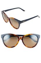 Women's Maui Jim Sunshine 56mm Polarizedplus2 Sunglasses - Tortoise/ Navy Blue/ Bronze