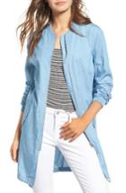 Women's Elodie Long Chambray Bomber Jacket