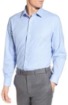 Men's Nordstrom Men's Shop Tech-smart Traditional Fit Solid Dress Shirt 34/35 - Blue