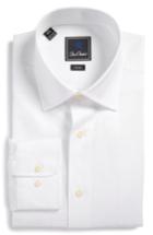 Men's David Donahue Trim Fit Solid Dress Shirt - 32/33 - White