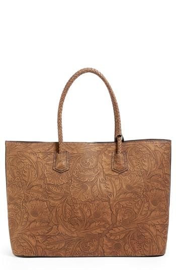 Sole Society Hawna Faux Leather Tote - Brown