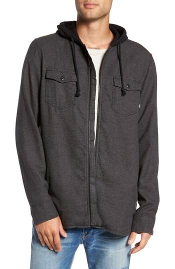 Men's Vans Never Mind Hooded Zip Shirt Jacket