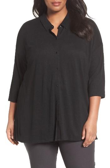 Women's Eileen Fisher Organic Linen Jersey Shirt