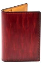 Men's Magnanni Leather Card Case - Red
