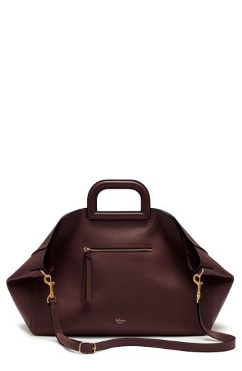 Mulberry Brimley Leather Satchel - Burgundy