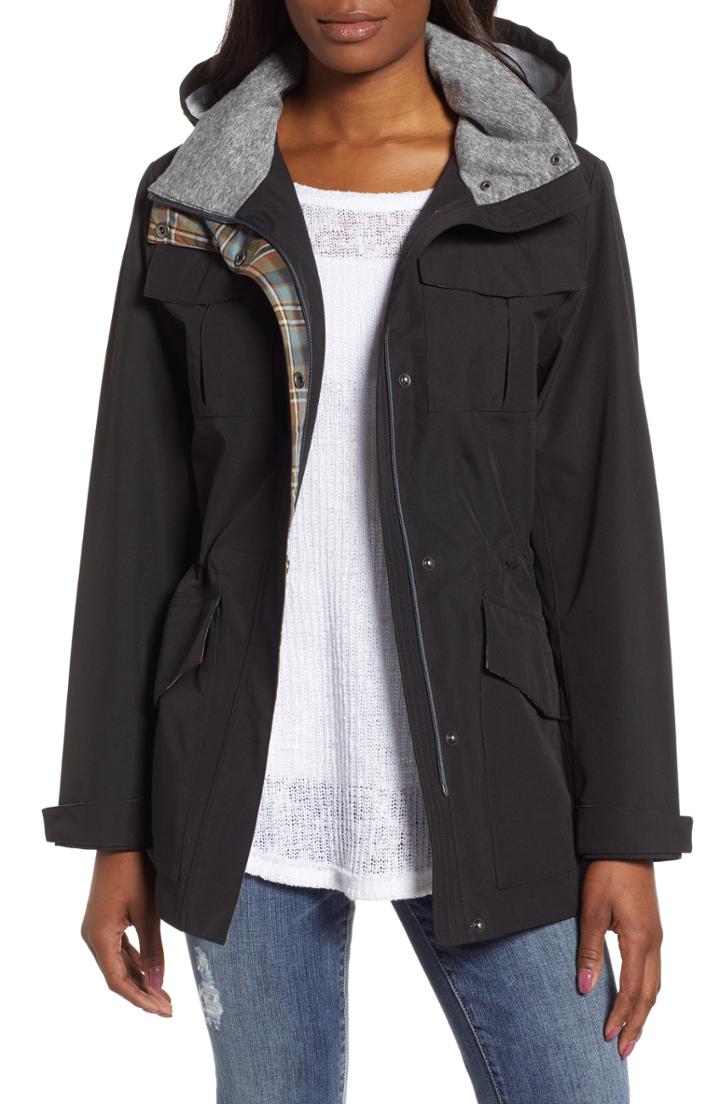 Women's Pendleton Lihn Hooded Utility Jacket - Black