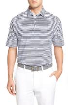Men's Bobby Jones Liquid Cotton Feed Stripe Polo - White