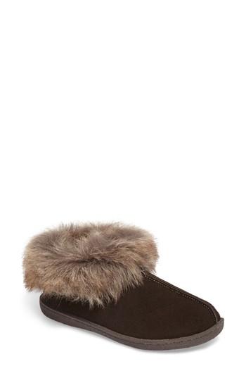 Women's Woolrich Autumn Ridge Ii Faux Fur Slipper Bootie M - Brown