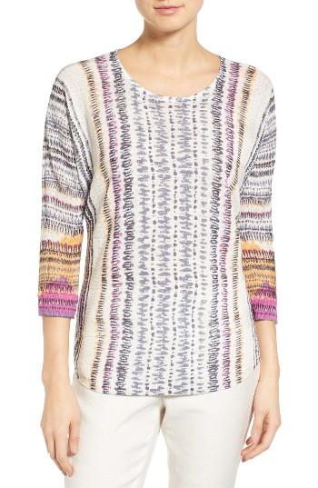 Women's Nic+zoe Bright Beat Sweater - White