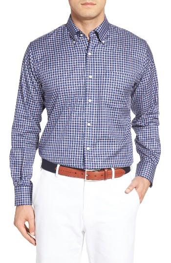 Men's Peter Millar Nanoluxe Fit Check Sport Shirt