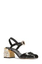 Women's Dolce & Gabbana Crystal Embellished Sandal .5us / 38eu - Black