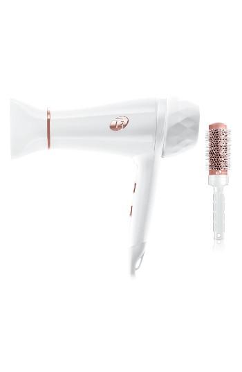 T3 White & Rose Gold Featherweight Luxe 2i Hair Dryer