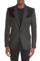 Men's Givenchy Tweed Sport Coat Eu - Black