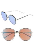 Women's Prive Revaux The Escobar 55mm Aviator Sunglasses - Silver