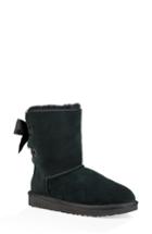Women's Ugg Customizable Bailey Bow Genuine Shearling Bootie M - Black