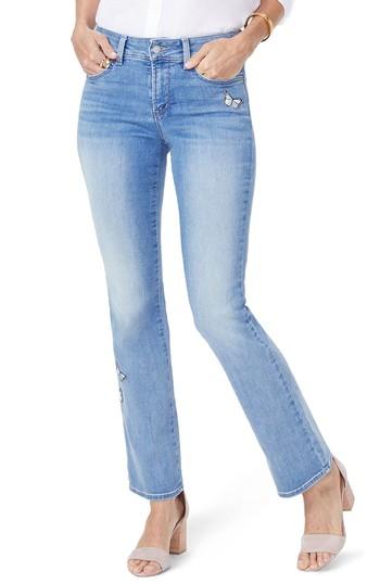 Women's Nydj Barbara Butterfly Bootcut Jeans - Blue