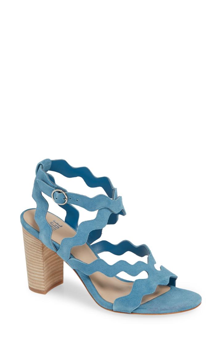 Women's Paige Sage Scalloped Sandal M - Blue