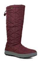 Women's Bogs Snowday Tall Waterproof Quilted Snow Boot M - Burgundy