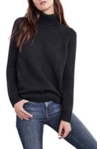 Women's Velvet By Graham & Spencer Textured Turtleneck Sweater - Grey