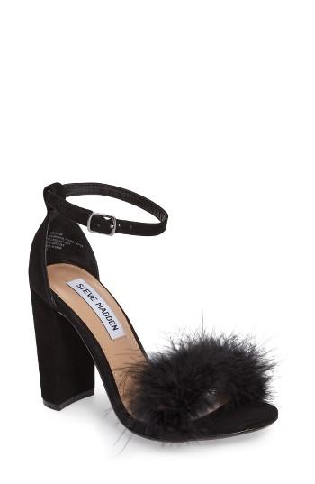 Women's Steve Madden Carabu Sandal .5 M - Black